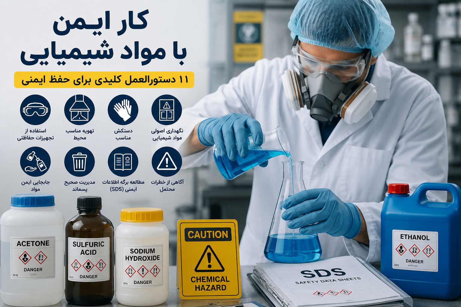 کار با مواد شیمیایی