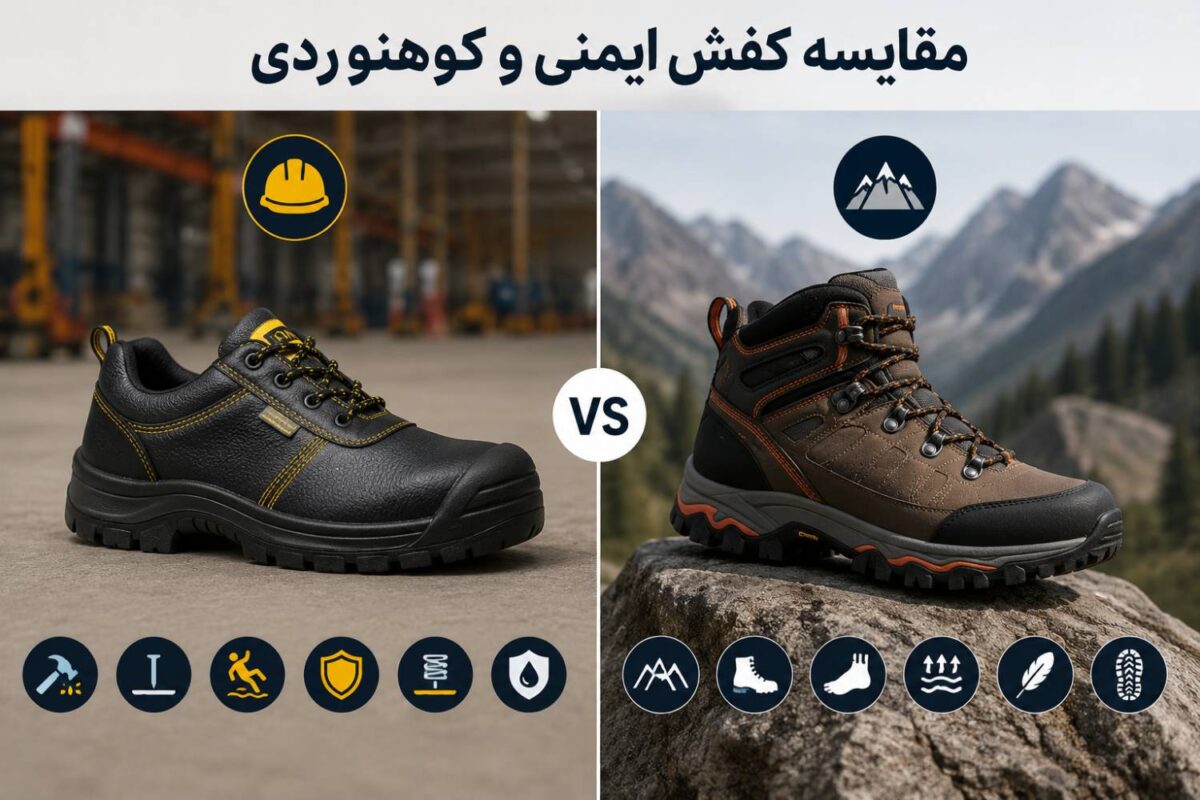 مقایسه کفش ایمنی و کوهنوردی