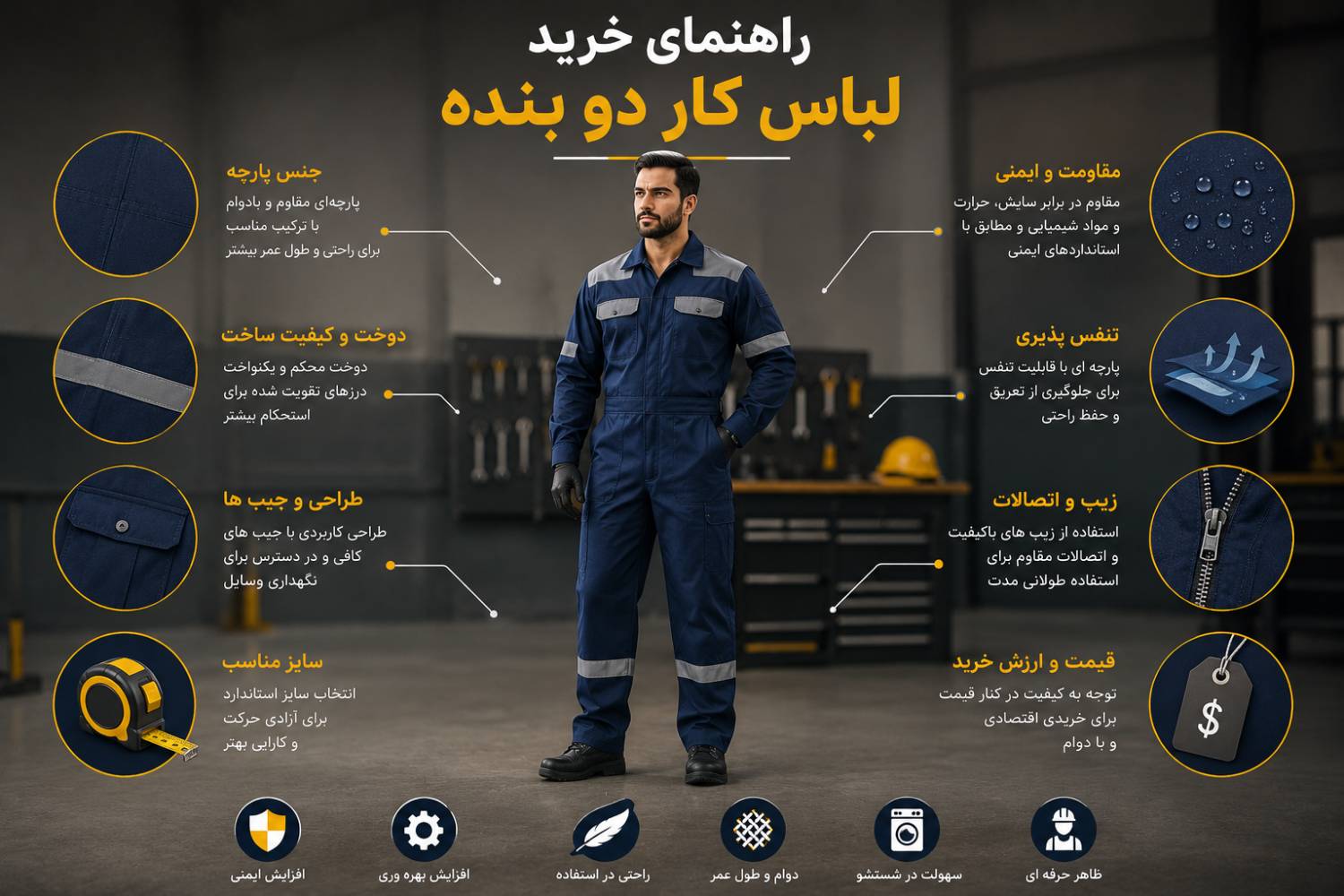 راهنمای خرید لباس کار دو بنده